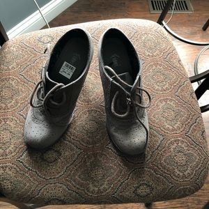 Gray Booties- 6 1/2-NEVER WORN- Tag still in boot!